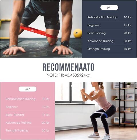 Slim Panda Resistance Bands, Elastic Exercise Loop Bands for Home Fitness, Workouts, Strength Training, Gym, Natural Latex Fitness Workout Bands with 5 Resistance Levels for Yoga, Stretching, Pilates in Saudi Arabia