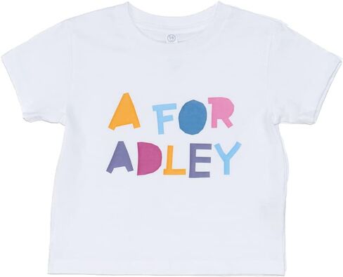 A FOR ADLEY Merch Official Adley Best Friends Forever Line Comfortable Childs Tee with Rainbow Stylized Logo in Saudi Arabia