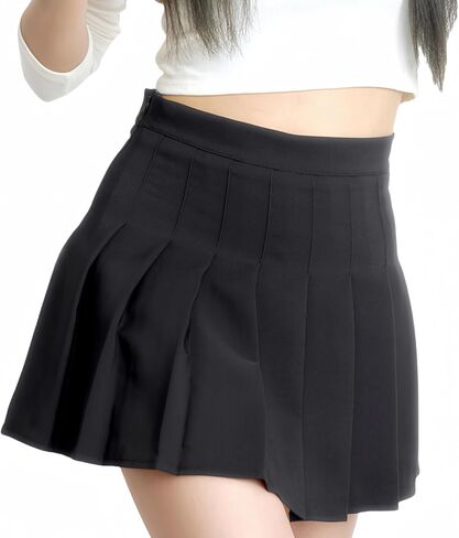 Women’s Pleated Tennis Skirt Golf Skirts School Uniform High Waist Lining Shorts Basic Solid Skirts for Girls in Saudi Arabia