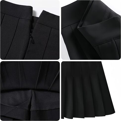 Women’s Pleated Tennis Skirt Golf Skirts School Uniform High Waist Lining Shorts Basic Solid Skirts for Girls in Saudi Arabia