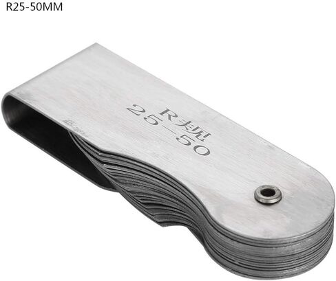مقياس نصف القطر، فيليه R0.3-1.5/ R1-6.5/ R7-14.5/ R15-25 // R25-50/R52-100MM مقياس نصف قطر من الفولاذ المقاوم للصدأ (R52-100MM) مجموعة قياس نصف القطر in Saudi Arabia