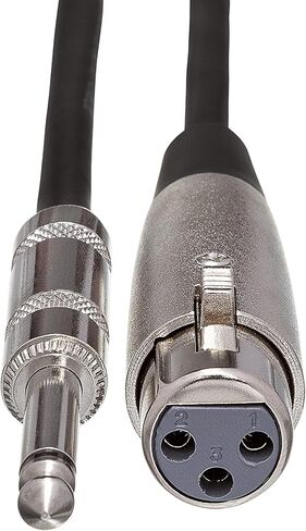 Hosa MCH-110 XLR3F to 1/4" TS Microphone Cable, 10 Feet in Saudi Arabia