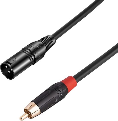 XLR to RCA Adapter Cable, 3-pin XLR Male to RCA Male Audio Cable Connector (3FT) in Kuwait