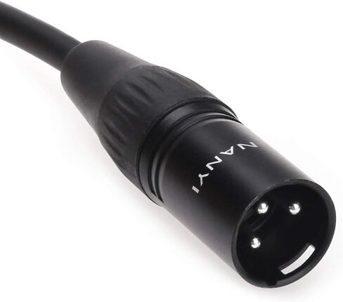NANYI XLR كابل الميكروفون الفاصل XLR إلى XLR كابلات التصحيح 3-Pin XLR ذكر إلى ثنائي XLR أنثى Y كابل محول ميكروفون كابل DMX كابل التصحيح الحبال -10FT in Kuwait