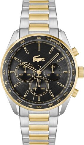 Lacoste Boston Men's Quartz Chronograph Stainless Steel Quartz Watch | Classic Elegance | Water Resistant - 5 ATM/50 Meters in Saudi Arabia
