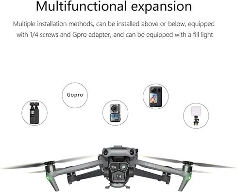 جهاز إسقاط الطائرات بدون طيار لطائرات Mavic 3/Mavic 3 Classic/Mavic 3 Pro، جهاز التوصيل وقاذف النقل وقاذف طُعم الزفاف بدون طيار متوافق مع Gopro 3/Action3/Action4/Insta360 x3 in Kuwait