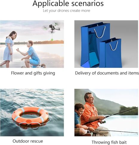 جهاز إسقاط الطائرات بدون طيار لطائرات Mavic 3/Mavic 3 Classic/Mavic 3 Pro، جهاز التوصيل وقاذف النقل وقاذف طُعم الزفاف بدون طيار متوافق مع Gopro 3/Action3/Action4/Insta360 x3 in Kuwait