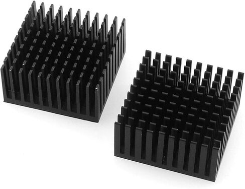 40mm Heatsink Kit 2PCS 40 x 40x 20mm Aluminum Heat Sink Radiator Cooler Cooling Fin with Thermal Conductive Adhesive Tape for Cooling 3D Printers CPU Light-Emitting Diode Power Active Component in Saudi Arabia