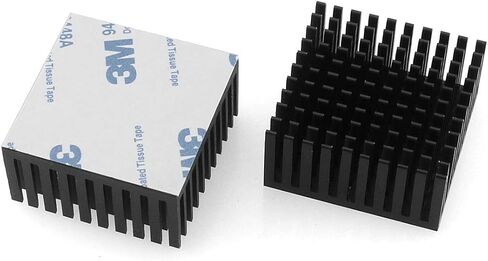 40mm Heatsink Kit 2PCS 40 x 40x 20mm Aluminum Heat Sink Radiator Cooler Cooling Fin with Thermal Conductive Adhesive Tape for Cooling 3D Printers CPU Light-Emitting Diode Power Active Component in Saudi Arabia