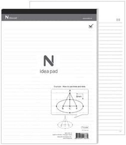 N idea pad (5 pads) for Neo smarten N2, M1 8.3"x11.7" Lined in Saudi Arabia