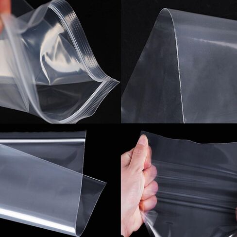 أكياس سحاب شفافة قابلة لإعادة الإغلاق مقاس 4 × 6 بوصات أكياس قفل بسحاب 300 قطعة أكياس تخزين الوجبات الخفيفة قابلة للإغلاق 4 مل للوازم المدرسية وأدوات المجوهرات والجوارب ومطبوعات الحبوب والبطاقات والحلوى وعينة البذور والحرف اليدوية الفشار in Kuwait