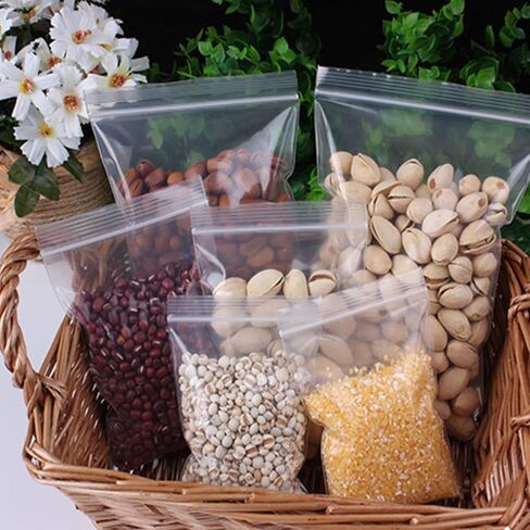 أكياس سحاب شفافة قابلة لإعادة الإغلاق مقاس 4 × 6 بوصات أكياس قفل بسحاب 300 قطعة أكياس تخزين الوجبات الخفيفة قابلة للإغلاق 4 مل للوازم المدرسية وأدوات المجوهرات والجوارب ومطبوعات الحبوب والبطاقات والحلوى وعينة البذور والحرف اليدوية الفشار in Kuwait