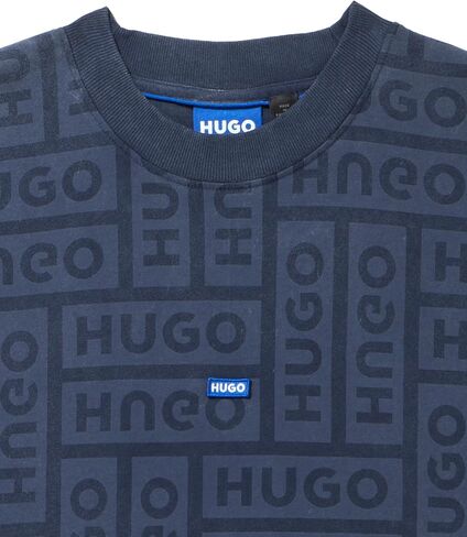 HUGO Men's Allover Logo Cotton T-Shirt in Saudi Arabia