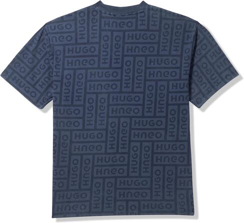HUGO Men's Allover Logo Cotton T-Shirt in Saudi Arabia