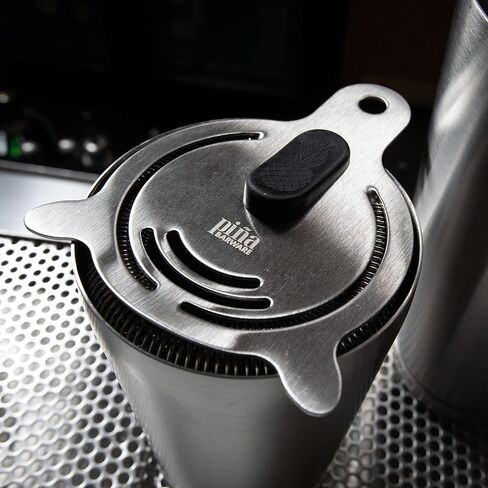 Piña Barware's The Hawthornette - Stainless Steel Commercial Hawthorne Style Cocktail Bar Strainer with Two Coils, Polished Finish 1 Pack in Kuwait