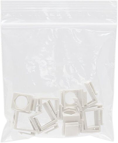 Cmple – Blank Insert Snap-in F Type Coax Connector for Keystone Wallplate - 10 Pack, Ivory in Saudi Arabia