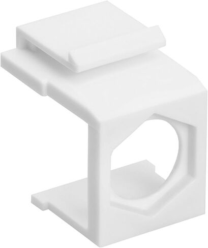 Cmple – Blank Insert Snap-in F Type Coax Connector for Keystone Wallplate - 10 Pack, Ivory in Saudi Arabia