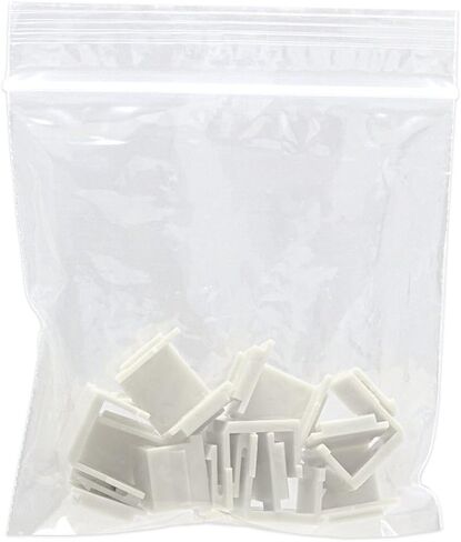 Cmple – Blank Insert Snap-in F Type Coax Connector for Keystone Wallplate - 10 Pack, Ivory in Saudi Arabia