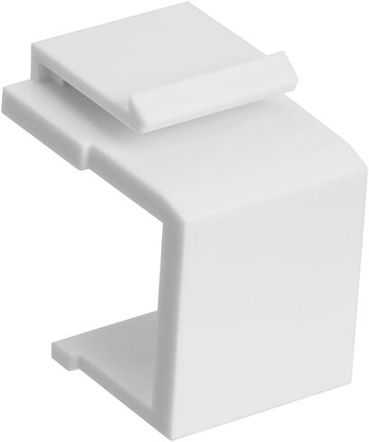 Cmple – Blank Insert Snap-in F Type Coax Connector for Keystone Wallplate - 10 Pack, Ivory in Saudi Arabia