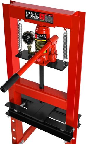 6 Ton Hydraulic Press, Benchtop Press with Press Plates, H-Frame Garage Floor Press, Adjustable Working Table Height, Hydraulic Shop Floor Press for Gears and Bearings in Saudi Arabia