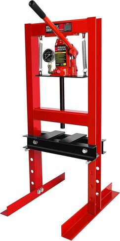 6 Ton Hydraulic Press, Benchtop Press with Press Plates, H-Frame Garage Floor Press, Adjustable Working Table Height, Hydraulic Shop Floor Press for Gears and Bearings in Saudi Arabia