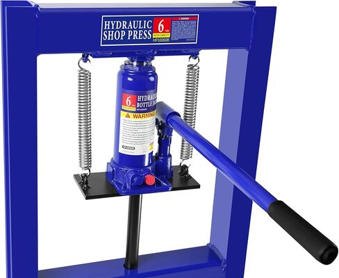 6 Ton Hydraulic Press, Benchtop Press with Press Plates, H-Frame Garage Floor Press, Adjustable Working Table Height, Hydraulic Shop Floor Press for Gears and Bearings in Saudi Arabia
