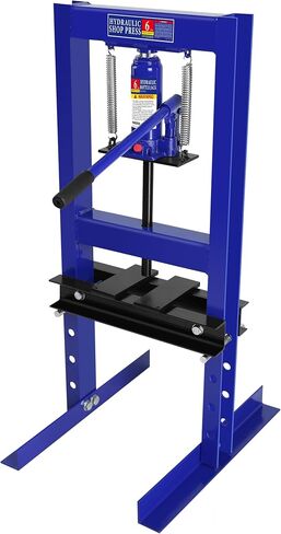 6 Ton Hydraulic Press, Benchtop Press with Press Plates, H-Frame Garage Floor Press, Adjustable Working Table Height, Hydraulic Shop Floor Press for Gears and Bearings in Saudi Arabia