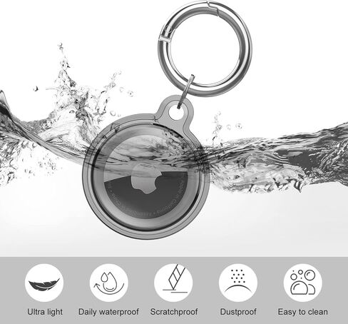 علامات الهواء - 4 عبوات من سلسلة مفاتيح Apple GPS Tracker Airtag مقاومة للماء، 4 عبوات حامل تعقب لـ Apple Airtag in Kuwait