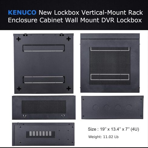 صندوق أمان DVR عالي التحمل مقاس 16 بوصة من Kenuco (شبكة سوداء مقاس 19 بوصة × 13.4 بوصة × 7 بوصة) in Kuwait