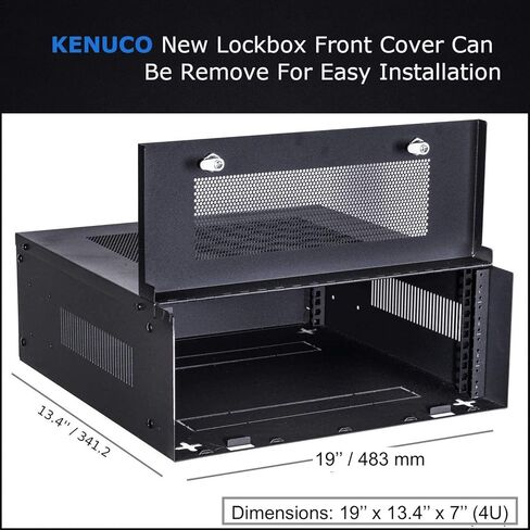 صندوق أمان DVR عالي التحمل مقاس 16 بوصة من Kenuco (شبكة سوداء مقاس 19 بوصة × 13.4 بوصة × 7 بوصة) in Kuwait