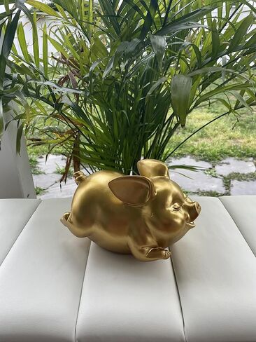 Cute Piggy Bank Toy: Personalized Piggy Bank Coin Collector | Financial Education for Kids | Money Lessons & Savings Habits | Blue Piggy Bank Decor | 8.3 Inch for Early Money Management in Saudi Arabia