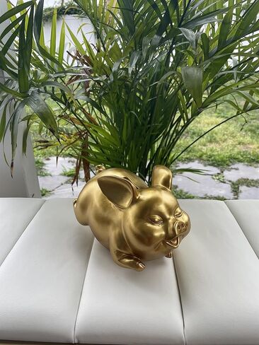 Cute Piggy Bank Toy: Personalized Piggy Bank Coin Collector | Financial Education for Kids | Money Lessons & Savings Habits | Blue Piggy Bank Decor | 8.3 Inch for Early Money Management in Saudi Arabia