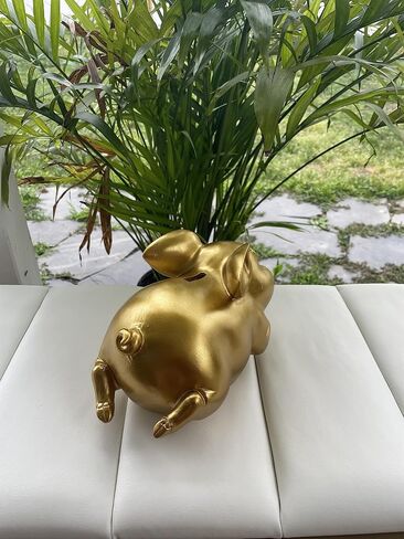 Cute Piggy Bank Toy: Personalized Piggy Bank Coin Collector | Financial Education for Kids | Money Lessons & Savings Habits | Blue Piggy Bank Decor | 8.3 Inch for Early Money Management in Saudi Arabia