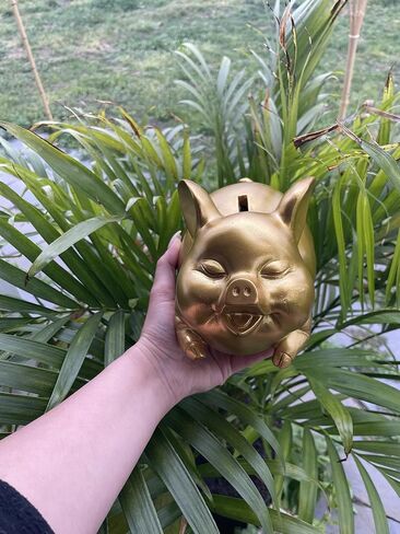 Cute Piggy Bank Toy: Personalized Piggy Bank Coin Collector | Financial Education for Kids | Money Lessons & Savings Habits | Blue Piggy Bank Decor | 8.3 Inch for Early Money Management in Saudi Arabia