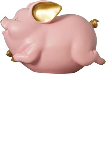 Cute Piggy Bank Toy: Personalized Piggy Bank Coin Collector | Financial Education for Kids | Money Lessons & Savings Habits | Blue Piggy Bank Decor | 8.3 Inch for Early Money Management in Saudi Arabia