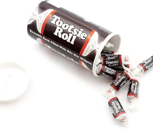 توتسي رول بانك، بنك بيجي قابل لإعادة الاستخدام مملوء بـ توتسي رول ميدجيس، 118 مل (عبوة من 24 قطعة) in Kuwait