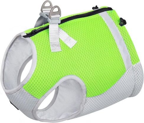 سترة تبريد للكلاب، سترة رائعة مع شريط عاكس، حزام مناسب مناسب للكلاب الصغيرة والمتوسطة والكبيرة، سترة تبريد مريحة للحيوانات الأليفة للرياضات الخارجية (كبيرة، خضراء) in Kuwait