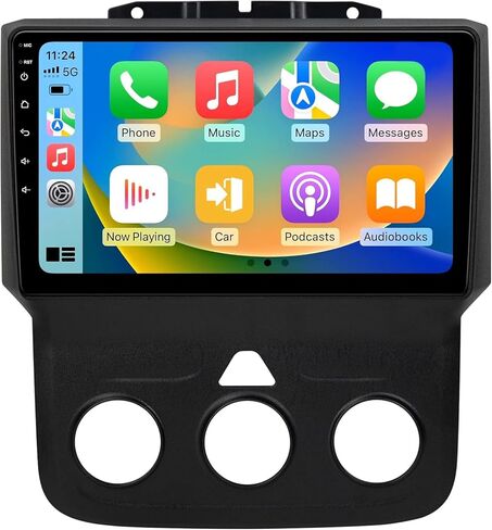 راديو 4GB + 32GB أندرويد 13 AR لسيارة دودج رام 2013-2018 1500 2500 3500 مع كاربلاي لاسلكي Andriod Auto شاشة لمس عالية الدقة 9 بوصة in Kuwait