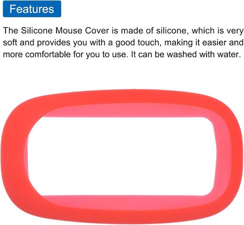 MECCANIXITY Silicone Mouse Cover Protective Skin for Mouse 1 and 2, Anti-Drop and Wear-Resistant Silicone Case Cover Protective Mouse Sleeve Dark Blue in Saudi Arabia