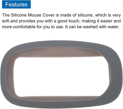 MECCANIXITY Silicone Mouse Cover Protective Skin for Mouse 1 and 2, Anti-Drop and Wear-Resistant Silicone Case Cover Protective Mouse Sleeve Dark Blue in Saudi Arabia