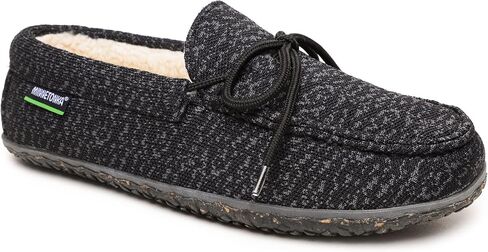 Minnetonka Men’s Eco Oak - Slip-On Shoes Featuring 100% Recycled Fabric and Laces, 50% Repurposed Berber Lining, Removable Contoured Footbed, and MinnTREAD Rubber Sole with Rice Husk in Saudi Arabia
