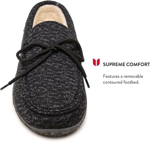 Minnetonka Men’s Eco Oak - Slip-On Shoes Featuring 100% Recycled Fabric and Laces, 50% Repurposed Berber Lining, Removable Contoured Footbed, and MinnTREAD Rubber Sole with Rice Husk in Saudi Arabia