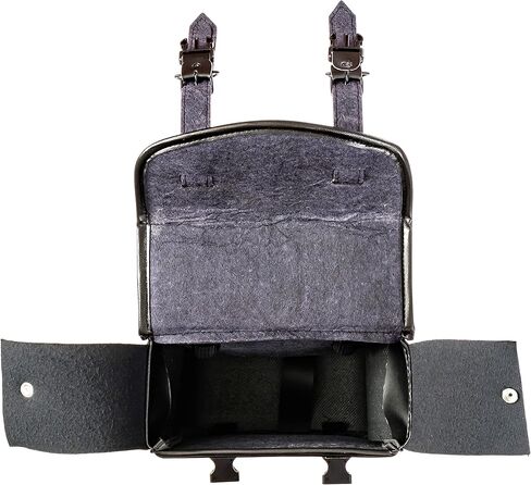 Motorcycle Sissy Bar Black Synthetic Leather Bag 3 Point Heavy Duty Mounts with Quick Release Front Buckles, Universal Fit for Sissy Bars or Forks (Stud) in Kuwait