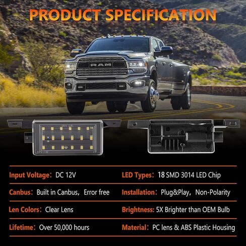 LED Truck Bed Light, Led Rear Cargo Area Lamp Perimeter Lights Compatible With Chevy Silverado Gmc Sierra 1500 2500hd 3500hd 2014 2015 2016 2017 2018 2019 2020 Stock Bed Lights,23145347,23295943 (OEM) in Kuwait