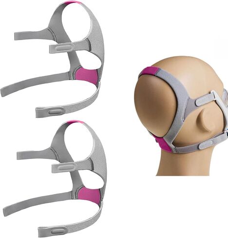 2-Pack Headgear Compatible with AirFit N20 CPAP Mask for Her, Replacement Straps for Air Fit N20/AirTouch N20 Accessories, N20 Headgear Strap, Standard Size, Pink in Saudi Arabia