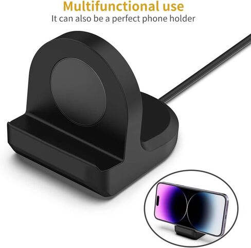 TUCANA Type-C Cable and Charger Stand Combo Compatible with Galaxy Watch6，Watch6 Classic, Watch5, Watch 5 pro, Watch4, Watch3 Active, Durable Non-Slip Stable Base，Magnetic Charging Station in Saudi Arabia