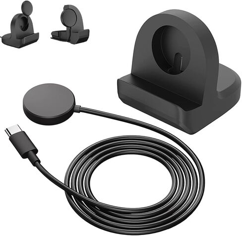 TUCANA Type-C Cable and Charger Stand Combo Compatible with Galaxy Watch6，Watch6 Classic, Watch5, Watch 5 pro, Watch4, Watch3 Active, Durable Non-Slip Stable Base，Magnetic Charging Station in Saudi Arabia