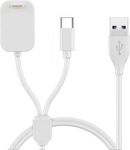 2 in 1 Charger Compatible with Version Gizmo Watch 2/Care Smart Watch Charger Dock, Portable Magnetic Charging Cord 3.93Ft USB Type C Replacement Cable Accessories for Gizmo/Gabb Watch Kids in Saudi Arabia