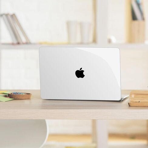 G JGOO متوافق مع حافظة MacBook Air 15 بوصة 2024 2023 إصدار M3 M2 Chip A3114 A2941 Touch ID وRetina Retina، حافظة حماية صلبة للكمبيوتر المحمول + غطاء لوحة مفاتيح + واقي شاشة، شفاف كريستالي in Kuwait