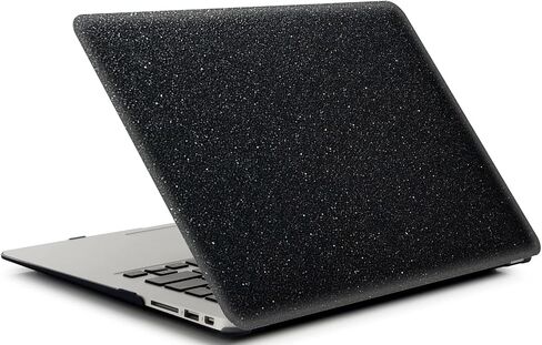 Glitter Black Hard Case Compatible with MacBook Pro 16 Inch Case 2021 Release Model A2485 M1 Pro/M1 Max Chip with Touch ID,AMCJJ Shiny Plastic Laptop Hard Shell Cover & Keyboard Cover Skin in Saudi Arabia
